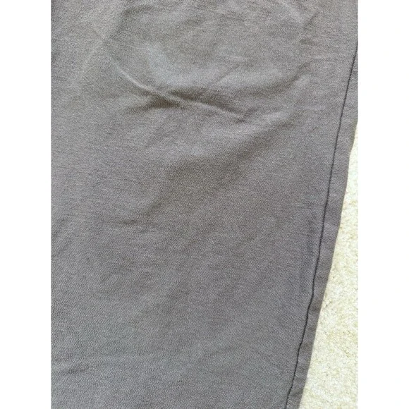 Eileen Fisher Greenish Brown Stretchy Elastic Waist Straight Leg Pants L Career